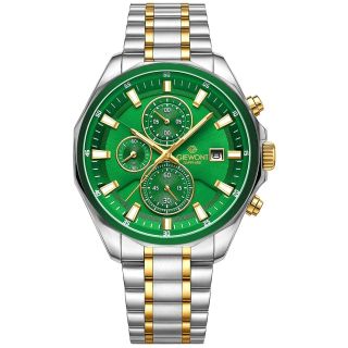 Giewont Chronograph Sapphire Men’s Watch / silver-green (GW7290-B7)