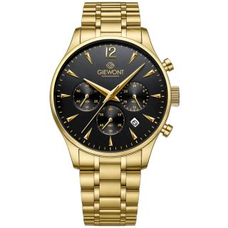 Giewont Chronograph Sapphire Men’s Watch / gold black (GW6310-B4)