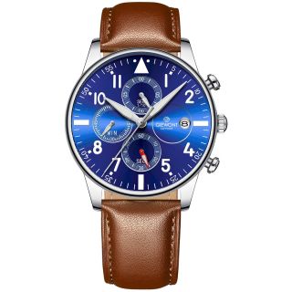 Giewont Chronograph Sapphire Men’s Watch / brown/blue (GW5630-A6)