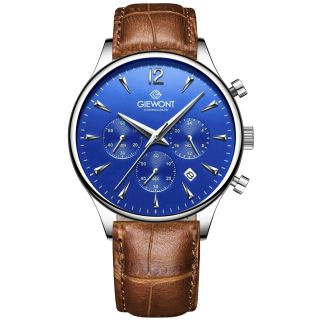 Giewont Chronograph Sapphire Men’s Watch GW6310-A5 / brown-blue (GW6310-A5)