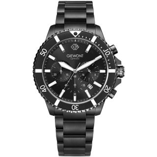 Giewont Men's Chronograph Watch Sapphire / black (GW3970-B4)