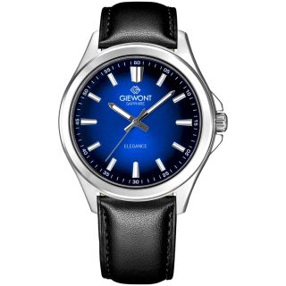 Giewont Elegance Sapphire Men's Watch GW5160-A3 / black/blue (GW5160-A3)
