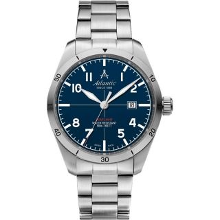 Atlantic Seaflight Men's Watch 70356.41.55 / silver (70356.41.55)