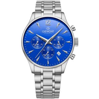 Giewont Chronograph Sapphire Men’s Watch GW6310-B3 / silver blue (GW6310-B3)