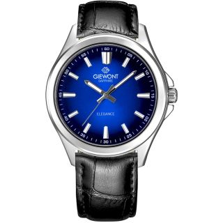 Giewont Elegance Sapphire Men's Watch GW5160-A6 / black-blue (GW5160-A6)