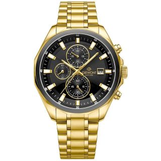 Giewont Chronograph Sapphire Men’s Watch / gold/black (GW7290-B4)