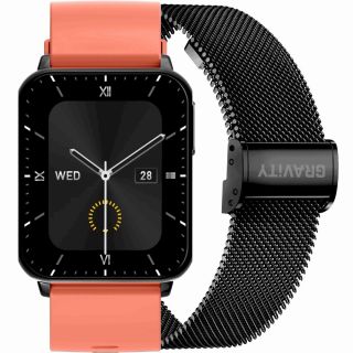 Smartwatch Gravity with 2 Straps GT17-10 / red-black (GT17-10)