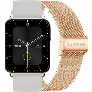 Smartwatch Gravity Rose Gold Gray 2 Straps GT17-4 / rose gold/gray (GT17-4)