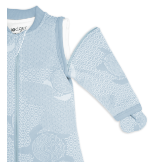 Lodger Hopper Matcha Turtle Sleeping bag with removable sleeves 68/80 / blue (HPM 110_68/80)