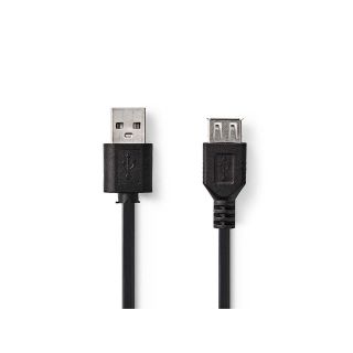 RoGer AM-AF USB 2.0 Extencion Cable 2m (RO-AM-AF-2M-BK)