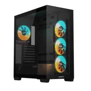 Gigabyte C500 Panoramic Stealth Midi Tower ATX Computer сase (GB-C500P-ST)