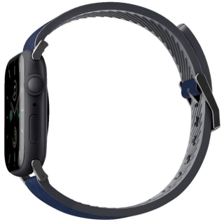 Uniq Straden Leather Hybrid Strap for Apple Watch Series 1–8 / SE / SE2 / SE3 / Ultra 1 / 2 / 3 / 42 / 44 / 45 / 49 mm (UNIQ590BLU)