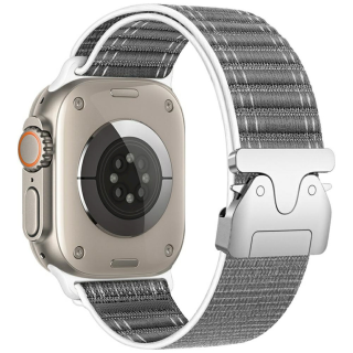 Beline Woven Nylon Diagonal Style Strap for Apple Watch 42 / 44 / 45 / 49 mm (5906849666665)