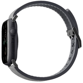 Uniq Straden Leather Hybrid Strap for Apple Watch Series 1–8 / SE / SE2 / SE3 / Ultra 1 / 2 / 3 / 42 / 44 / 45 / 49 mm (UNIQ-45MM-STRAGRY)