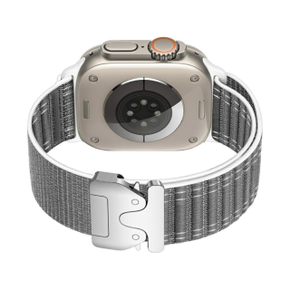 Beline Woven Nylon Diagonal Style Strap for Apple Watch 42 / 44 / 45 / 49 mm (5906849666665)