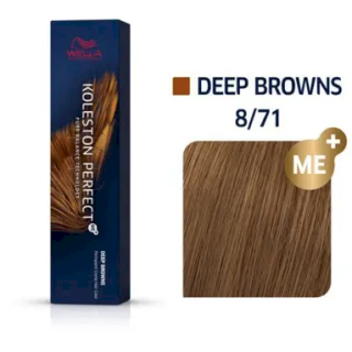 Wella Professionals Koleston Perfect Me+ Deep Browns 8/71 Hair Color 60 ml (8005610627298)