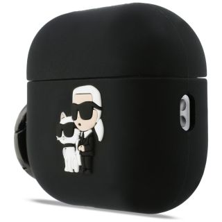 Karl Lagerfeld 3D Logo NFT Karl and Choupette Silicone Case for Apple AirPods Pro 3 (KLAP3RUNKC)