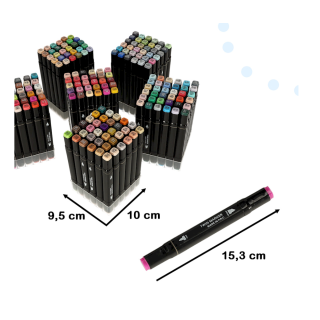 RoGer Double-sided alcohol markers 204pcs. (RO5123-5)