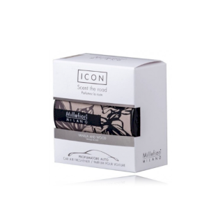 Millefiori Milano Icon Car Air Freshener Vanilla & Wood Textil Floral 47 g (8051938698014)