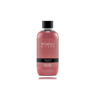 Millefiori Milano Fragrance Diffuser Ambra & Rosa Refill 250 ml (8053848690621)