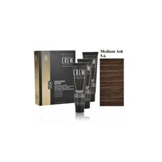 American Crew Precision Blend Natural Gray Coverage Hair Dye Medium Ash 5-6 3 x 40 ml (738678248331)