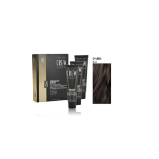 American Crew Precision Blend Natural Gray Coverage Hair Dye Dark 3 x 40 ml (738678248355)