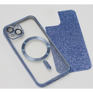 Mocco Glitter Chrome MagSafe Case for Apple iPhone 13 Pro (MC-GC-IPH-13P-BL)