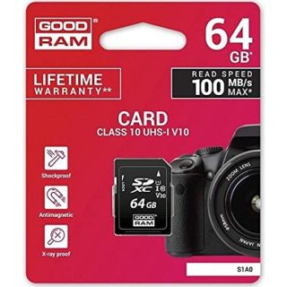Goodram SDXC Class 10 UHS 64GB Memory card (S1A0-0640R12)