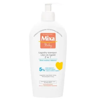 Mixa Baby Mild Shampoo and Bubble Bath 2 in 1 400 ml (3600550367188)