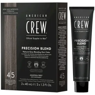 American Crew Precision Blend Natural Gray Coverage Medium Natural 4-5 3 x 40 ml (738678248348)