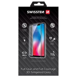 Swissten Ultra Durable Full Face / Full Glue Tempered Glass Apple iPhone 6 / 6S Black (SW-JAP-T-3D-IPH6-BK)