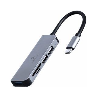Gembird HUB USB Type-C 3-port with Card Reader (UHB-CM-CRU3P1U2P2-01)