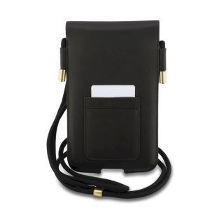 Lacoste PVC Blend Monogram Metal Logo Phone Pouch XL Brown (LCPSP17XPBSMW)