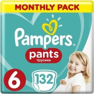 Pampers Pants Pull‑Up Diapers Size 6 (14‑19kg) 132pcs (8006540068632)