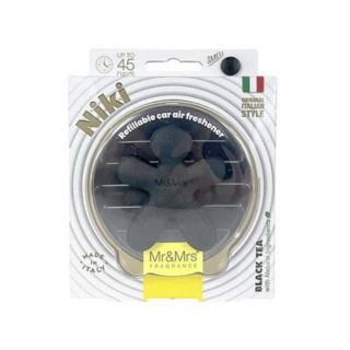 Mr&Mrs Fragrance Niki BIG Black Leather Car Air Freshener Black Tea (8053288297954)