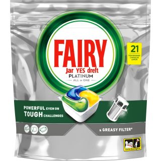 FAIRY Platinum All in One Lemon Dishwasher tablets 126pcs (8700216361767)