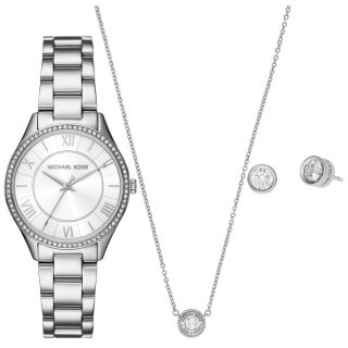 Michael Kors Lauryn MK4851SET Women’s Watch Set: Watch, Earrings & Necklace (MK4851SET)