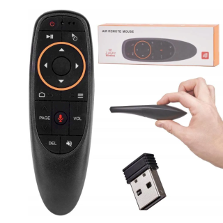 RoGer Air Mouse PRO1 Wireless remote control with gyro mouse / microphone / BOX DAMAGED (RO-AWRCM-BK(BOX))