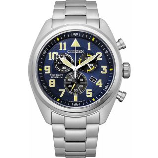 Citizen AT2480‑81L Eco‑Drive Super Titanium Chronograph Men’s Watch (4974374305633)