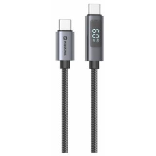 Swissten LCD Cable 60W USB-C - USB-C 1m (71551075)
