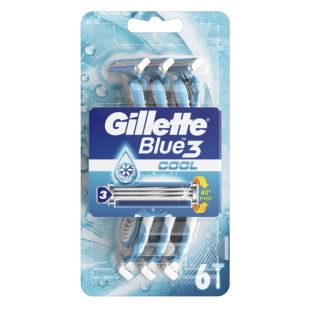 Gillette Blue3 Cool Disposable Razors 6pcs (7702018457281)