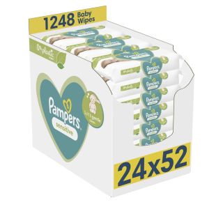 Pampers Sensitive Baby Wet Wipes 1248pcs (24×52) (8006540523124)