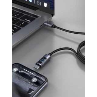 Swissten LCD Cable 60W USB-C - USB-C 1m (71551075)