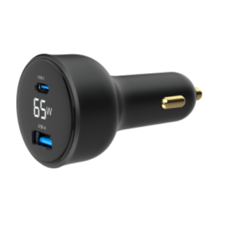 Gembird USB 2-port Car Charger 65W (TA-UC-AC2PD65LCD-CAR-01)
