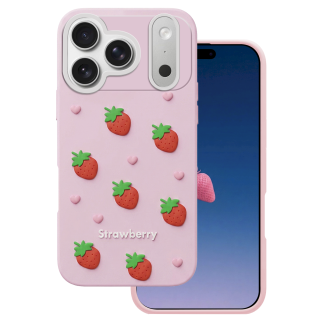 Mocco Strawberry Back Case for Apple iPhone 17 Pro Max (MO-SBC-IP-17PRMAX-PI)