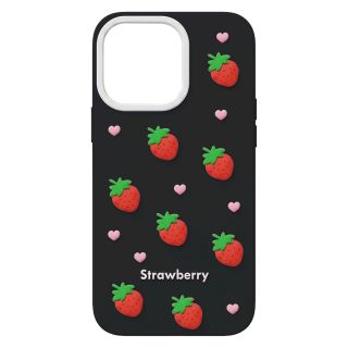 Mocco Strawberry Back Case for Apple iPhone 16 Pro (MO-SBC-IP-16PR-BK)