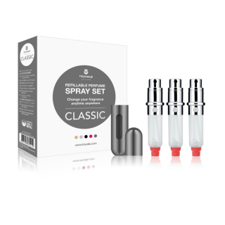 Travalo Classic SET U 3 x 5 ml Titanium (4897028697369)