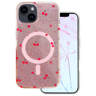 Mocco Cherry Mag Back Case for Apple iPhone 13 / 14 (MO-CMC-IP-13-PI)