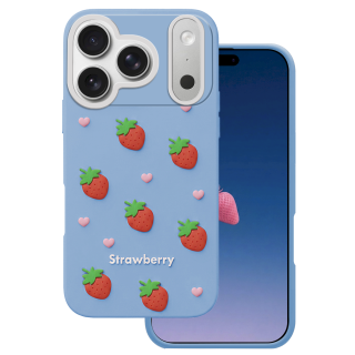 Mocco Strawberry Back Case for Apple iPhone 17 Pro (MO-SBC-IP-17PR-BL)
