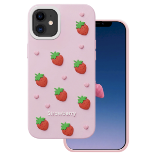 Mocco Strawberry Back Case for Apple iPhone 11 (MO-SBC-IP-11-PI)